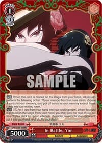 In Battle, Yor - SPY x FAMILY - Weiss Schwarz card