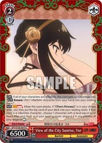 View of the City Sunrise, Yor - SPY x FAMILY - Weiss Schwarz card