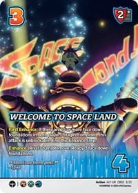 Welcome to Space Land (Alternate Art) - Challenger Series: Cowboy Bebop and Trigun Stampede - UniVersus card