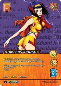 Hunters' Pursuit (Alternate Art) - Challenger Series: Cowboy Bebop and Trigun Stampede - UniVersus card