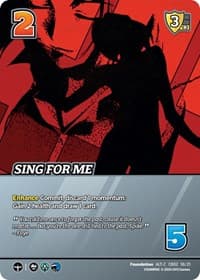 Sing For Me (Alternate Art) - Challenger Series: Cowboy Bebop and Trigun Stampede - UniVersus card