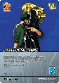Fateful Meeting (Alternate Art) - Challenger Series: Cowboy Bebop and Trigun Stampede - UniVersus card