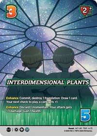 Interdimensional Plants (Alternate Art) - Challenger Series: Cowboy Bebop and Trigun Stampede - UniVersus card