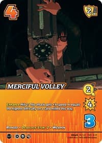 Merciful Volley (Alternate Art) - Challenger Series: Cowboy Bebop and Trigun Stampede - UniVersus card