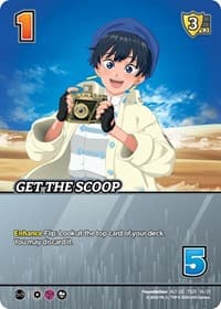 Get The Scoop (Alternate Art) - Challenger Series: Cowboy Bebop and Trigun Stampede - UniVersus card