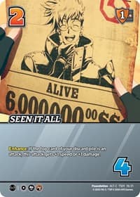 Seen It All (Alternate Art) - Challenger Series: Cowboy Bebop and Trigun Stampede - UniVersus card