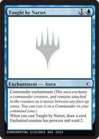 Taught by Narset - Un-Known Event Playtest Cards - Magic: The Gathering card