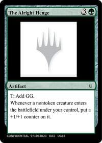 The Alright Henge - Un-Known Event Playtest Cards - Magic: The Gathering card