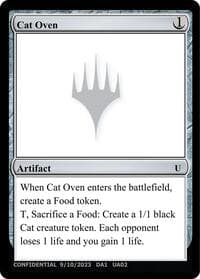 Cat Oven - Un-Known Event Playtest Cards - Magic: The Gathering card