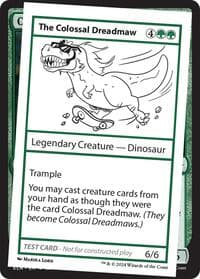 The Colossal Dreadmaw - Un-Known Event Playtest Cards - Magic: The Gathering card