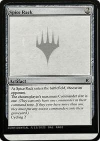 Spice Rack - Un-Known Event Playtest Cards - Magic: The Gathering card
