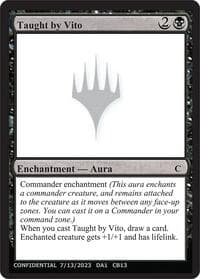 Taught by Vito - Un-Known Event Playtest Cards - Magic: The Gathering card