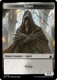 Spirit (0018) // Zombie Double-Sided Token - Ravnica Remastered - Magic: The Gathering card
