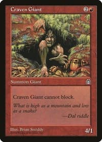 Craven Giant - Stronghold - Magic: The Gathering card