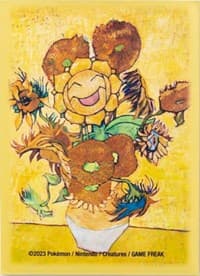 Pokémon Center × Van Gogh Museum: Sunflora Inspired by Sunflowers Card Sleeves (65 Sleeves) - Pokemon International Card Sleeves - Card Sleeves card