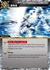 Blizzard Wall - Savior of Chaos - Battle Spirits Saga card