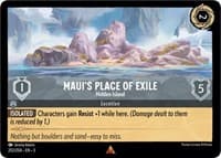 Maui's Place of Exile - Hidden Island - Into the Inklands - Disney Lorcana card
