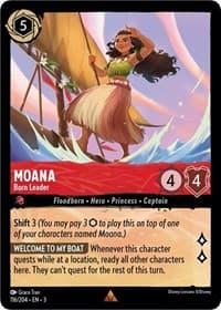 Moana - Born Leader - Into the Inklands - Disney Lorcana card