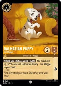 Dalmatian Puppy - Tail Wagger (4a/204) - Into the Inklands - Disney Lorcana card