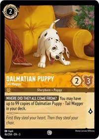 Dalmatian Puppy - Tail Wagger (4b/204) - Into the Inklands - Disney Lorcana card