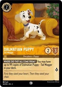 Dalmatian Puppy - Tail Wagger (4d/204) - Into the Inklands - Disney Lorcana card