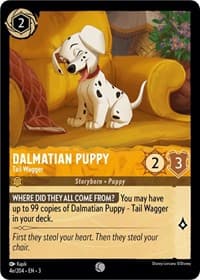 Dalmatian Puppy - Tail Wagger (4e/204) - Into the Inklands - Disney Lorcana card
