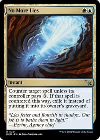 No More Lies - Murders at Karlov Manor - Magic: The Gathering card