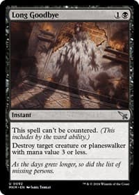 Long Goodbye - Murders at Karlov Manor - Magic: The Gathering card