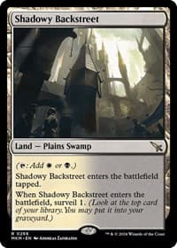 Shadowy Backstreet - Murders at Karlov Manor - Magic: The Gathering card