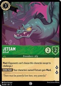 Jetsam - Riffraff - Into the Inklands - Disney Lorcana card