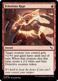 Felonious Rage - Murders at Karlov Manor - Magic: The Gathering card