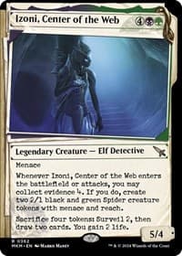 Izoni, Center of the Web (Showcase) - Murders at Karlov Manor - Magic: The Gathering card