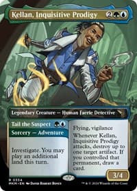 Kellan, Inquisitive Prodigy (Borderless) - Murders at Karlov Manor - Magic: The Gathering card