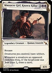 Massacre Girl, Known Killer (Showcase) - Murders at Karlov Manor - Magic: The Gathering card