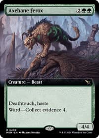 Axebane Ferox (Extended Art) - Murders at Karlov Manor - Magic: The Gathering card