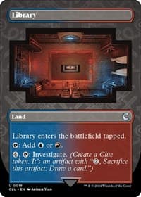 Library (Borderless) - Ravnica: Clue Edition - Magic: The Gathering card