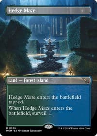 Hedge Maze (Borderless) - Murders at Karlov Manor - Magic: The Gathering card