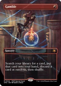 Gamble (Borderless) - Special Guests - Magic: The Gathering card
