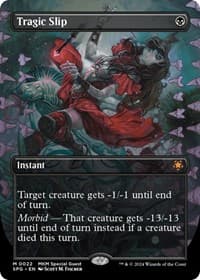 Tragic Slip (Borderless) - Special Guests - Magic: The Gathering card