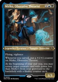 Mirko, Obsessive Theorist (Display Commander) - Thick Stock - Commander: Murders at Karlov Manor - Magic: The Gathering card