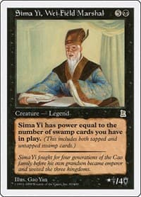 Sima Yi, Wei Field Marshal - Portal Three Kingdoms - Magic: The Gathering card