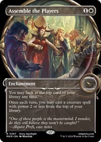 Assemble the Players (Showcase) - Murders at Karlov Manor - Magic: The Gathering card