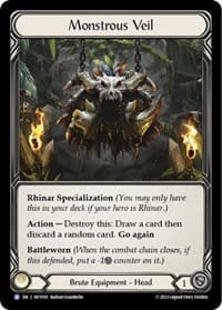 Monstrous Veil - Heavy Hitters - Flesh and Blood TCG card