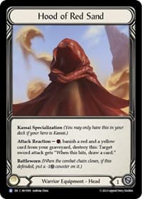 Hood of Red Sand - Heavy Hitters - Flesh and Blood TCG card