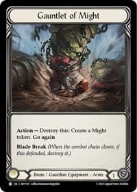 Gauntlet of Might - Heavy Hitters - Flesh and Blood TCG card