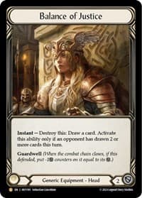 Balance of Justice - Heavy Hitters - Flesh and Blood TCG card