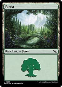 Forest (0285) - Murders at Karlov Manor - Magic: The Gathering card