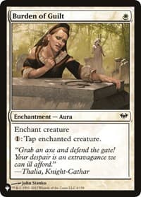 Burden of Guilt - The List Reprints - Magic: The Gathering card