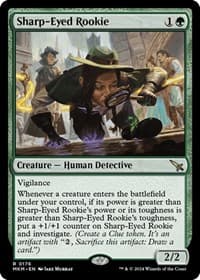 Sharp-Eyed Rookie - Murders at Karlov Manor - Magic: The Gathering card