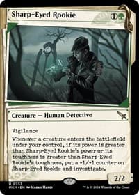 Sharp-Eyed Rookie (Showcase) - Murders at Karlov Manor - Magic: The Gathering card